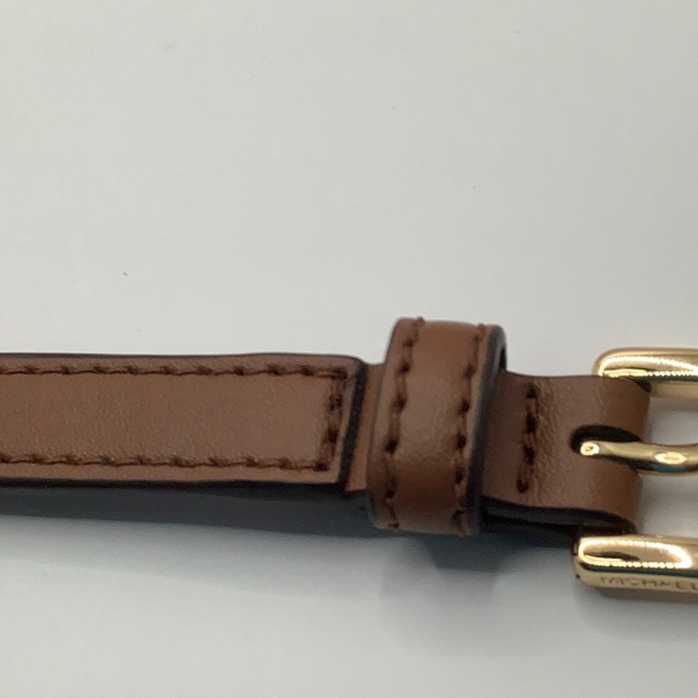 🤎NEW🤎Michael Kors Brown Smooth Leather Crossbody Replacement Strap - Picture 13 of 15